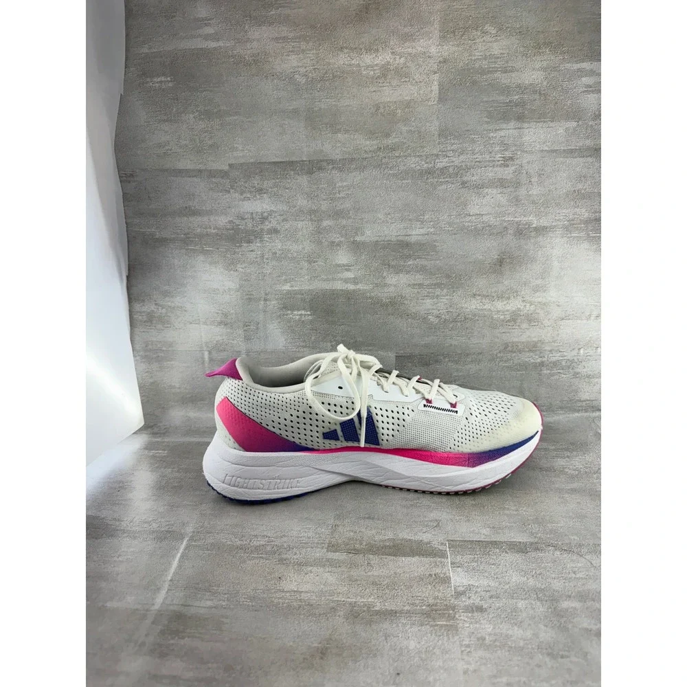 Adidas Adizero SL Men Running Shoes White Blue Pink GV9095 Size 10